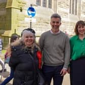 Shadow Chancellor Rachel Reeves MP campaigning on Cambridge Street in Harrogate with David Skaith, the Labour Party's candidate in next week's York and North Yorkshire mayoral election. (Picture contributed)