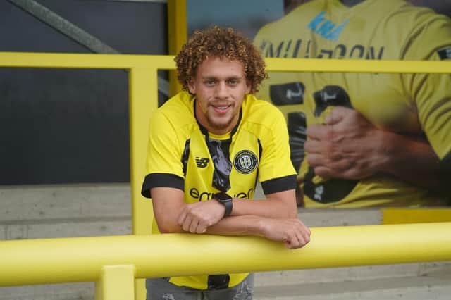 Stephen Duke-McKenna has been snapped up by the Sulphurites following his release from Championship outfit QPR. Pictures: Harrogate Town AFC