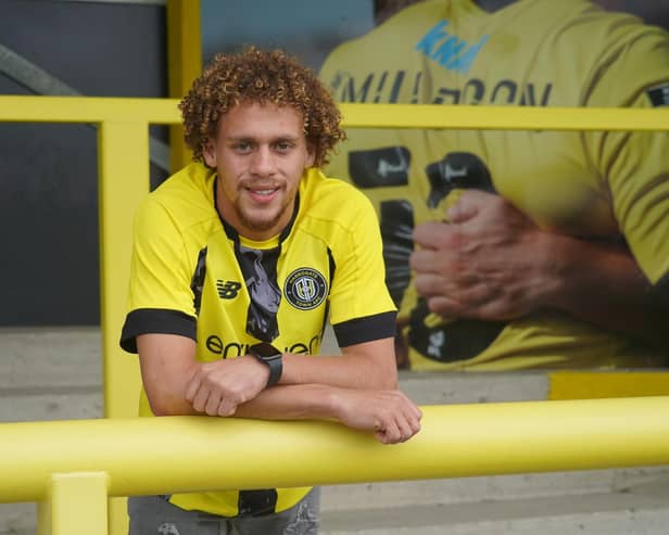 Stephen Duke-McKenna has been snapped up by the Sulphurites following his release from Championship outfit QPR. Pictures: Harrogate Town AFC