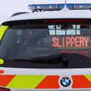Police have issued a warning to motorists as driving rain lashes North Yorkshire.