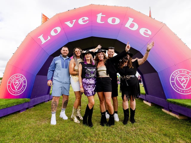 Festivalgoers enjoying the feel-good house music and vibrant atmosphere at the festival on the Stray in Harrogate