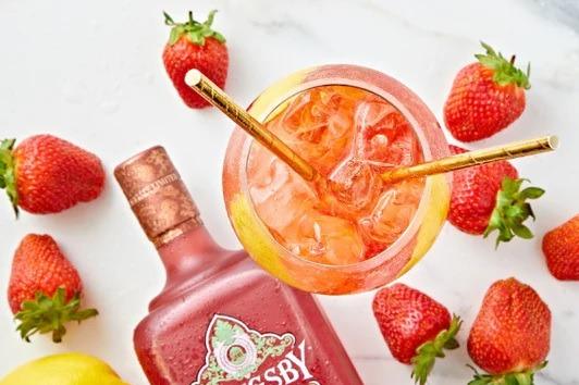 To make this cocktail at home, you will need 50ml Slingsby Yorkshire Rhubarb Gin, 20ml Lemon Juice, 12ml Strawberry Syrup and Lemonade