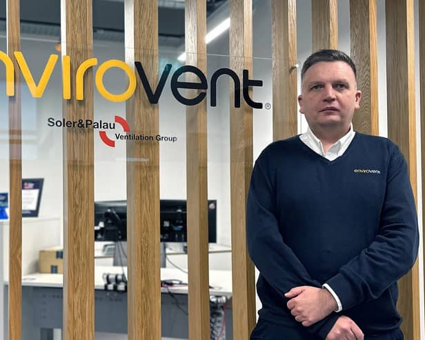 Tackling social housing mould issues - James Kane has been promoted to the role of Head of Sales – Social Housing at leading Harrogate firm EnviroVent. (Picture contributed)