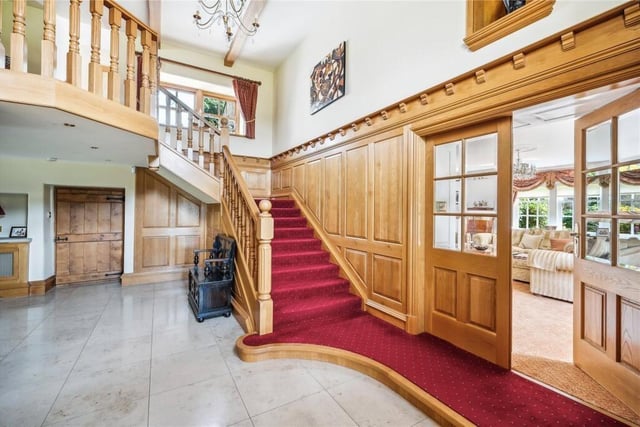 The reception hall with gallery landing.