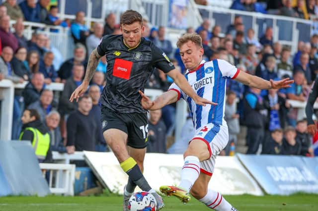 Harrogate Town's most recent visit to Hartlepool United ended in a 2-0 defeat. Pictures: Matt Kirkham