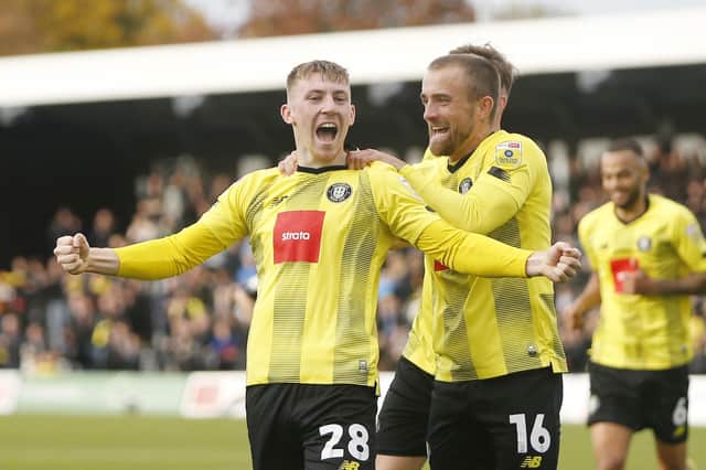 Matty Daly scored eight goals in 38 appearances for Harrogate Town during the 2022/23 campaign. Pictures: Paul Thompson/ProSports Images