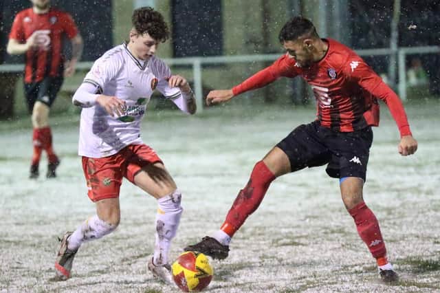 Harrogate Railway's NCEL Division One clash at Campion was abandoned at half-time. Picture: Craig Dinsdale