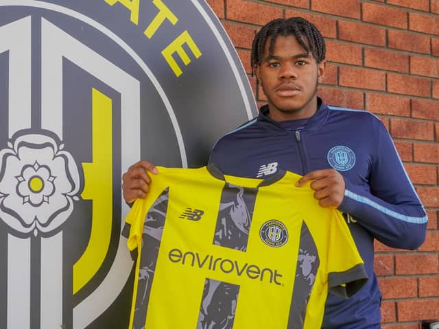 Eko Solomon is Harrogate Town's second signing of the January transfer window. Picture: Harrogate Town AFC