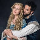 Naail Ishaq is William Shakespeare and Debbie Phillips is Viola in the Harrogate Dramatic Society production of Shakespeare in Love