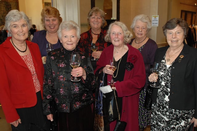 Betty Philips, Olwen Perrett, Sue Abbott, Ruth Ward, Marion Procter, Freda Skelton and Sheelagh Sands - Candlelighters Lunch at Rudding Park in 2010