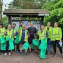 HADCA volunteer litter pickers working with the Pinewoods Conservation Group