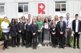 Heart of the Community Gold Award - Helen Rogers, Rossett School’s now-retired but much-respected First Aid Lead, with pupils at the Harrogate school. (Picture contributed).