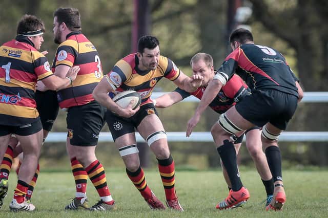 Jake Brady in action for Harrogate RUFC during his previous spell playing for the club. Picture: Caught Light Photography