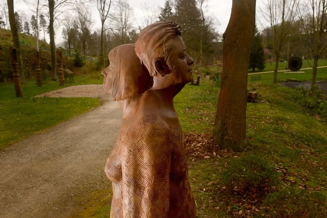 One of the sculptures