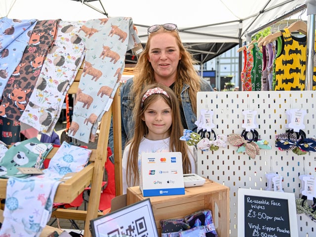 Beautiful handcrafted garments showcasing Rebecca Brown's bespoke brand line Bobbin and Ginger.