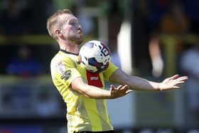 Stephen Dooley brings the ball down on his chest during Harrogate Town's goalless draw at home to Crawley. Pictures: Craig Galloway/Harrogate Town AFC