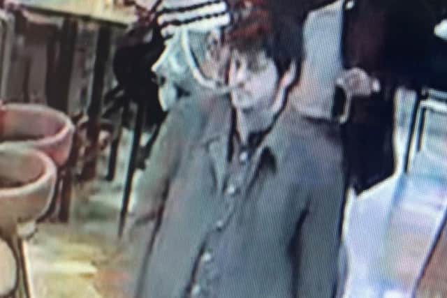 The police have released a CCTV image of a man after a woman was ‘sexually touched’ in a bar in Harrogate