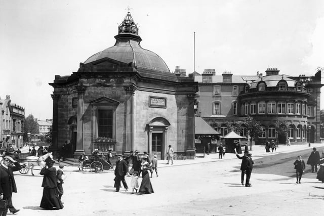 Harrogate's Royal Pump Room and Old Sulphur Well in 1900