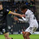 Tom Cursons made his professional debut during Harrogate Town's 2-1 defeat at MK Dons. Picture: Matt Kirkham