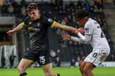 Tom Cursons made his professional debut during Harrogate Town's 2-1 defeat at MK Dons. Picture: Matt Kirkham