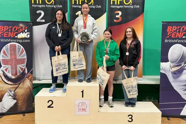 Women's Sabre Podium Medal Winners