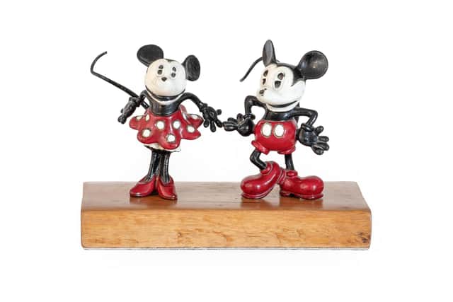 ‘The Happy Couple’ 1930s Mickey & Minnie Mouse Car Mascots – estimate: £1,500-2,000