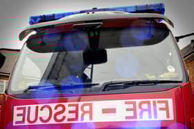 Firefighters attended to a fire in a garage at a residential property in Ripon on Saturday afternoon