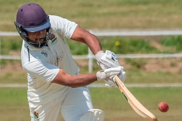 Arjun Ramkumar top-scored for Harrogate CC 1st XI as they overcame Beverley Town in Yorkshire Premier League North's Premier Division. Picture: Richard Bown