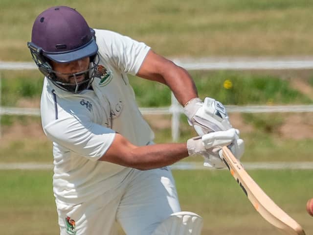 Arjun Ramkumar top-scored for Harrogate CC 1st XI as they overcame Beverley Town in Yorkshire Premier League North's Premier Division. Picture: Richard Bown