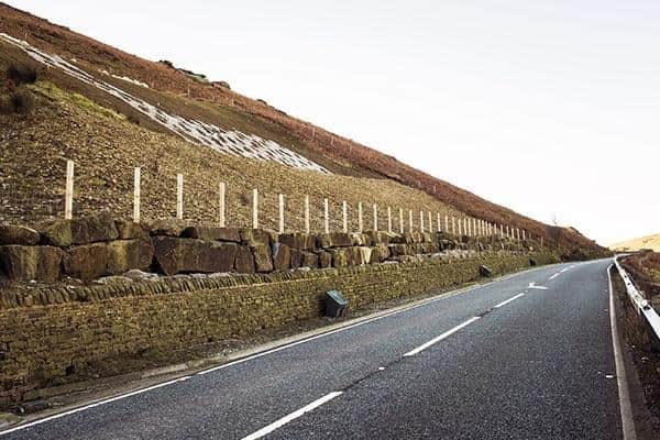The site has been cleared ahead of new road being built at the A59 Kex Gill between Harrogate and Skipton