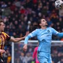 Ben Fox made his Harrogate Town debut during Saturday's 1-0 defeat at Bradford City. Pictures: Matt Kirkham