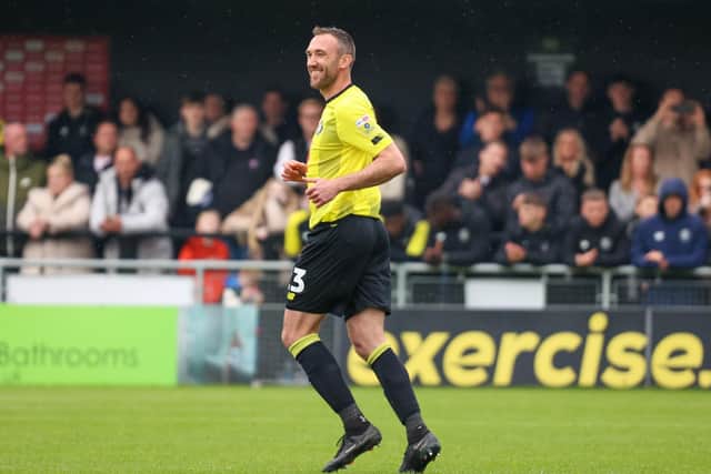 Veteran centre-half Rory McArdle came off the subsitutes' bench during the latter stages of Harrogate Town's final-day draw with Rochdale to make the last professional appearance of his long career.