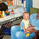 Saved from cancer - Flashback to 1992 when six-month-old James King of Knaresborough, who is now 33, was given two weeks to live. (Picture contributed)