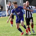 Harrogate Railway played out a 1-1 draw with Brigg Town on Saturday afternoon. Picture: Craig Dinsdale