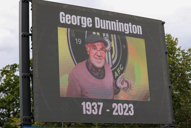 Harrogate Town life president George Dunnington passed away earlier this month.