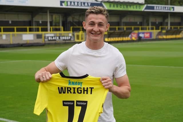 Max Wright signed a permanent contract with Harrogate Town in mid-July, but is yet to make a competitive appearance for the club.