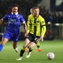 Stephen Dooley in action during Harrogate Town's FA Cup second-round win over Gainsborough Trinity. Pictures: Matt Kirkham