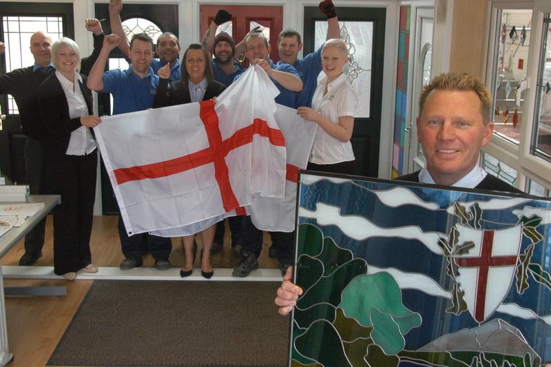 Terry Richardson of TRW Windows in Hendon gave his staff the day off for St George's Day in 2010.