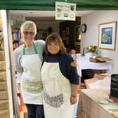 Successful Harrogate Soroptimists Hygge lunch - Heather Goodall and Di Fleming.