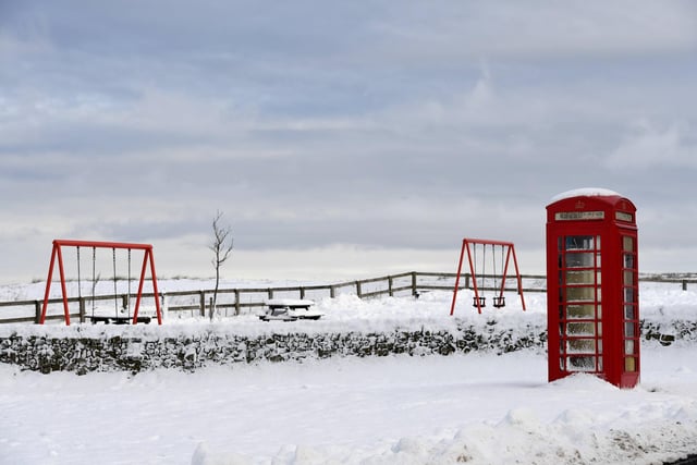 A snowy Greenhow village back in 2021