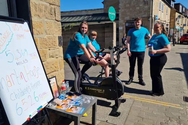 Every day this April we set up bikes outside our offices and get to work Credit: Training at Work Group Ltd