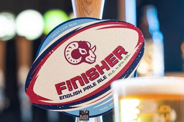 At a steady 4%, the team at Black Sheep in Masham reckon their delicious Finisher pale ale is the perfect pint to sup while in the stands cheering on England or watching on TV in the pub.