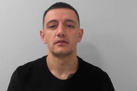 Aldo Leka, 31, has been jailed after being caught driving at more than double the speed limit to try and flee police