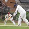 Ross Sedgley hit a ton for Beckwithshaw CC. Picture: Gerard Binks