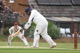 Ross Sedgley hit a ton for Beckwithshaw CC. Picture: Gerard Binks