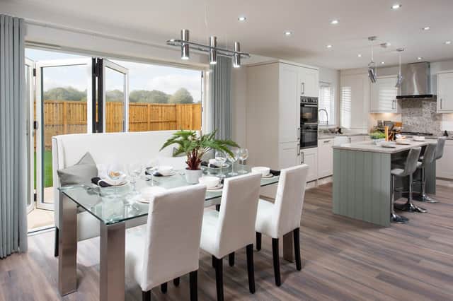 All the homes feature four double bedrooms, an open plan kitchen/dining area, and a spacious living room.