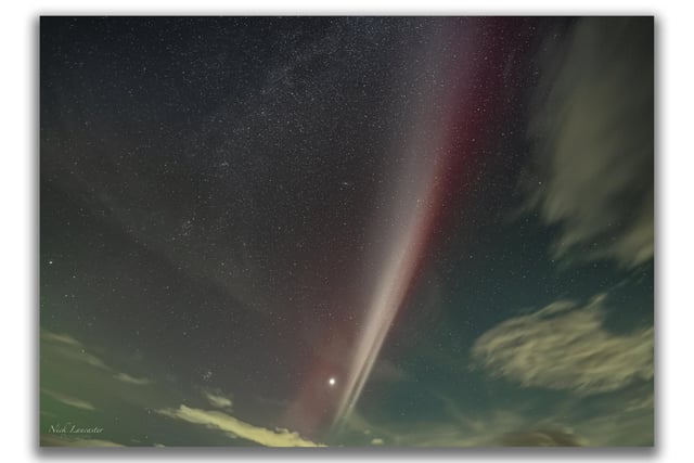 STEVE has only ever been observed in conjunction with an aurora which is thought to be created by the same space weather events.