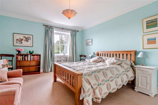 One of the property's airy double bedrooms.