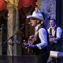 The Darren Busby Duo on stage at Harrogate’s glittering Royal Hall during the venue’s recent 120th anniversary celebrations. (Picture Michael Cook Action Stills Photography)