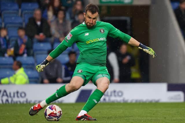 James Belshaw played 45 times in League Two during 2024/25 and kept 12 clean-sheets.